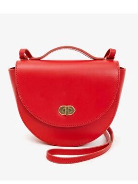 CLARE V ELODIE Tomato Red Bag